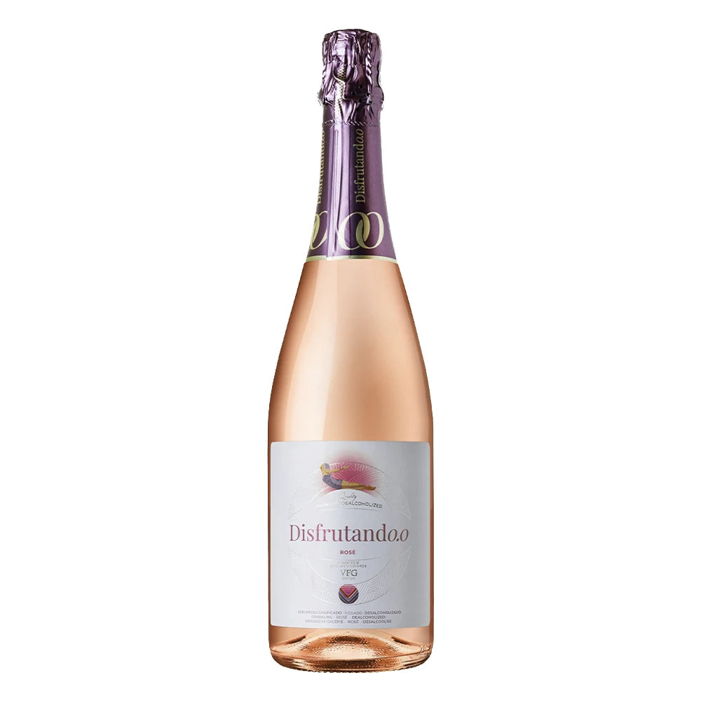 Espumante rosé sem álcool Disfrutando 0.0% uvas Tempranillo e Syrah