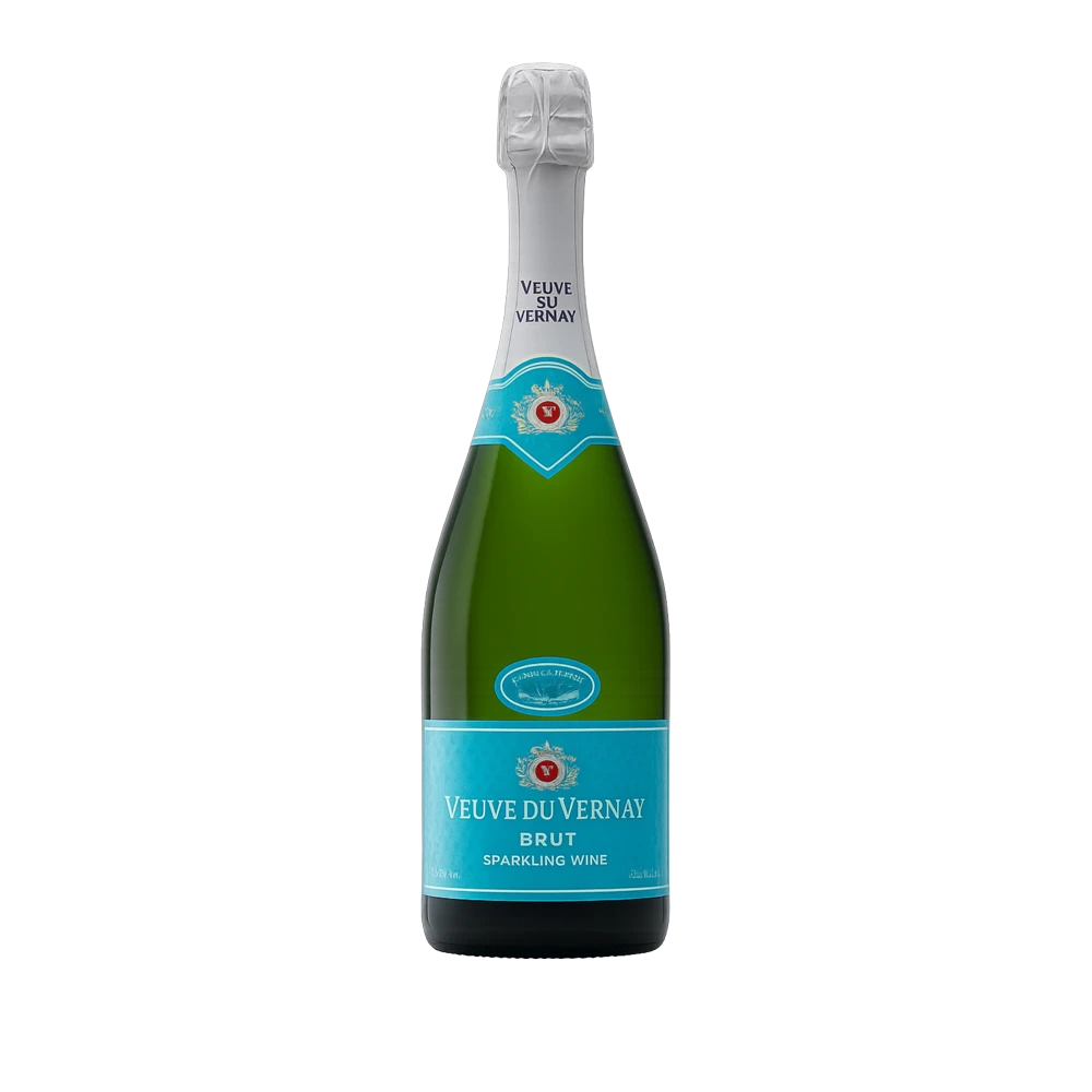 espumante sem alcool veuve du vernay visão da garrafa frontal