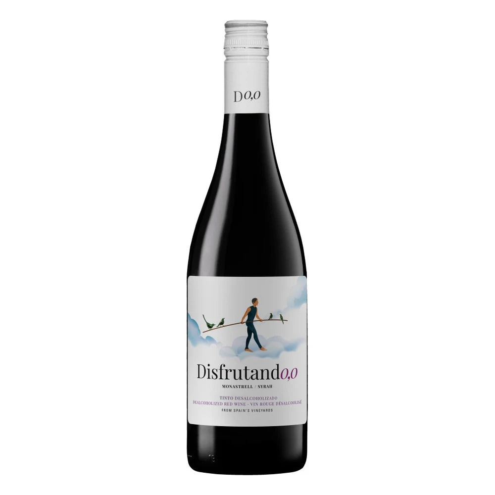 Vinho tinto sem álcool Disfrutando 0.0% uvas Monastrell e Syrah