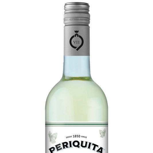 garrafa de vinho sem alcool periquita, topo