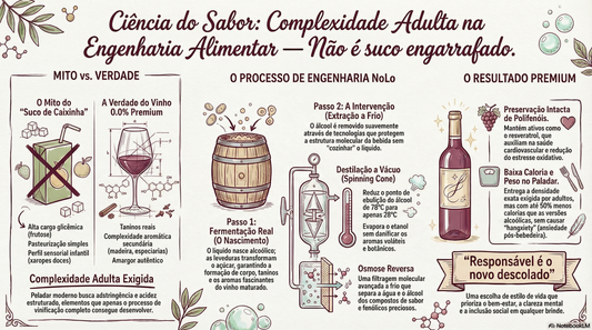 imagem ilustrativa sobre as diferenças entre o suco de uva e o vinho sem álcool