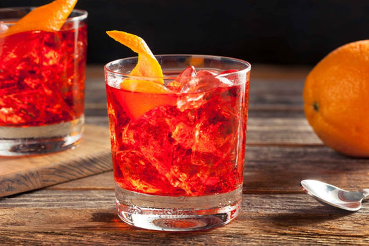 Receita de negroni sem álcool e baixa caloria