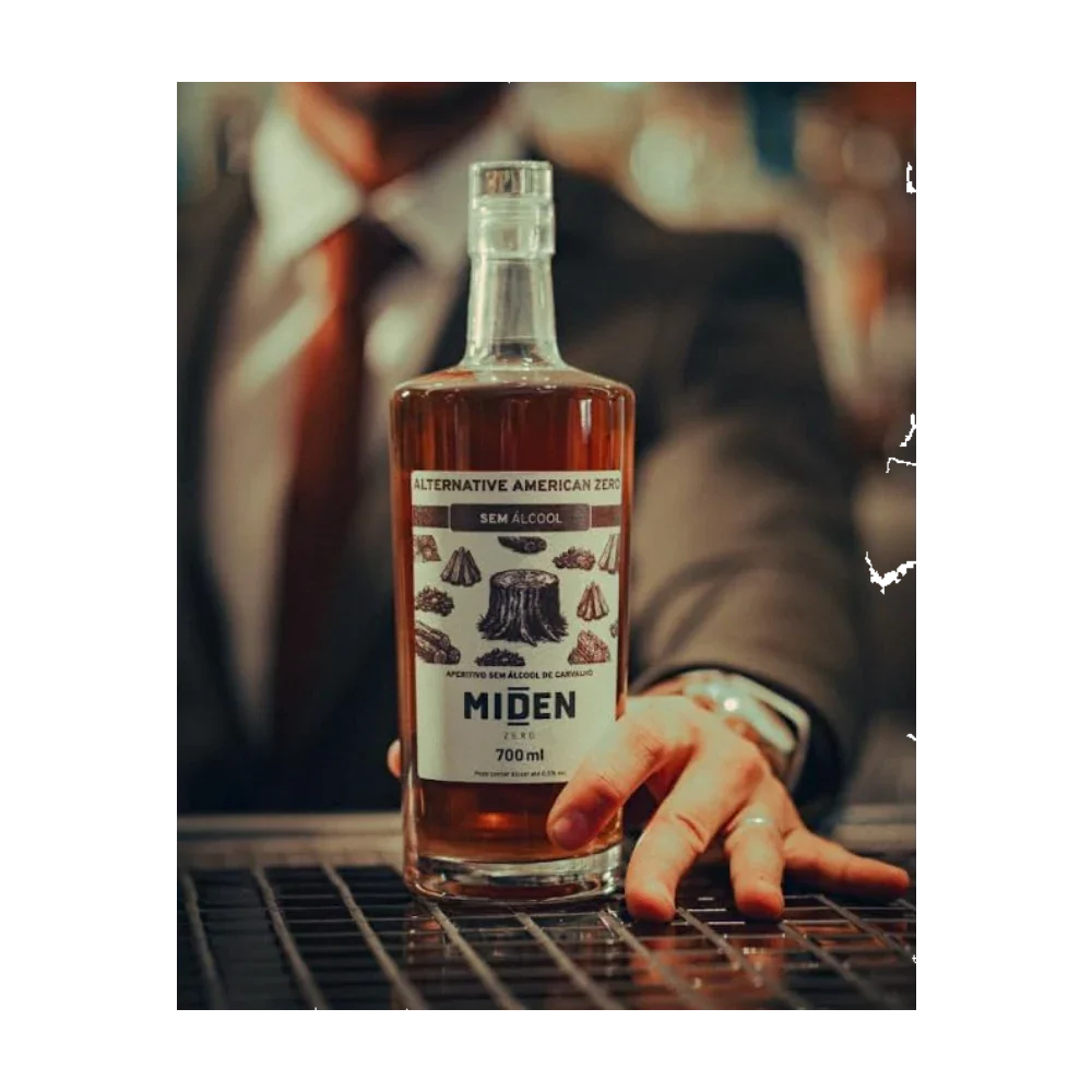 garrafa de whiskey sem alcool