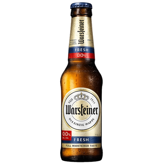 cerveja sem alcool warsteiner premium fresh visão da garrafa frontal