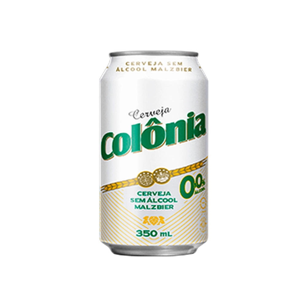 lata da cerveja sem alcool colonia malzbier de frente