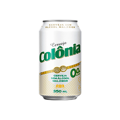  lata da cerveja sem alcool colonia malzbier de frente