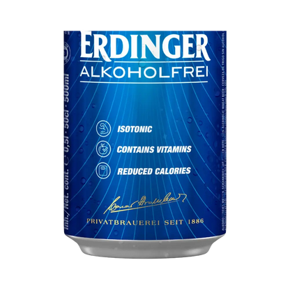 recorete da parte de baixo da lata de 500ml da cerveja sem alcool erdinger weissbier