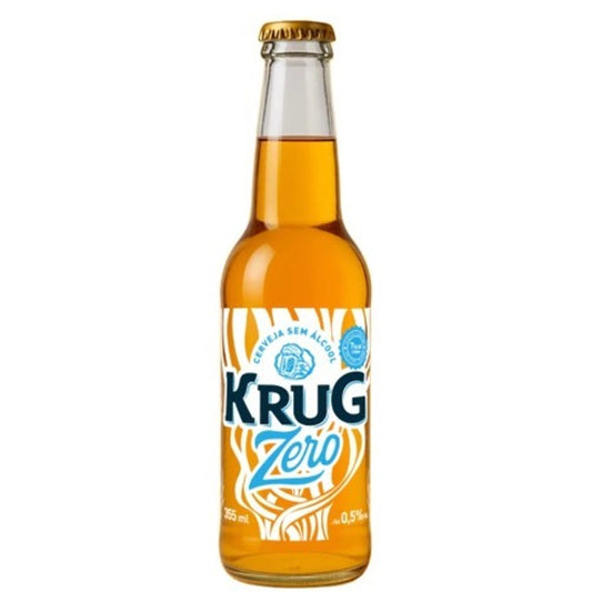 long neck da cerveja sem alcool krug lager vista de frente - pixel perfect