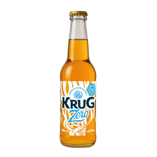 long neck de cerveja sem alcool krug  lager vista de frente