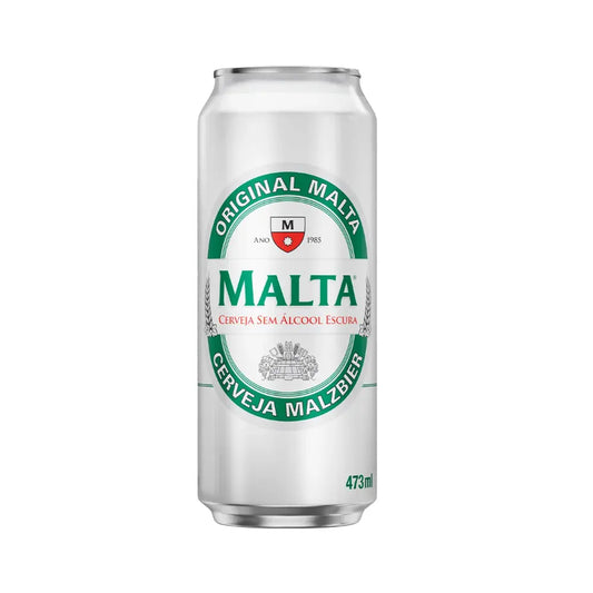 lata de 473ml da cerveja sem alcool malzbier da malta
