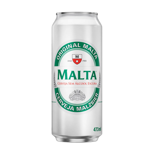 lata de 473ml da cerveja sem alcool malzbier da malta