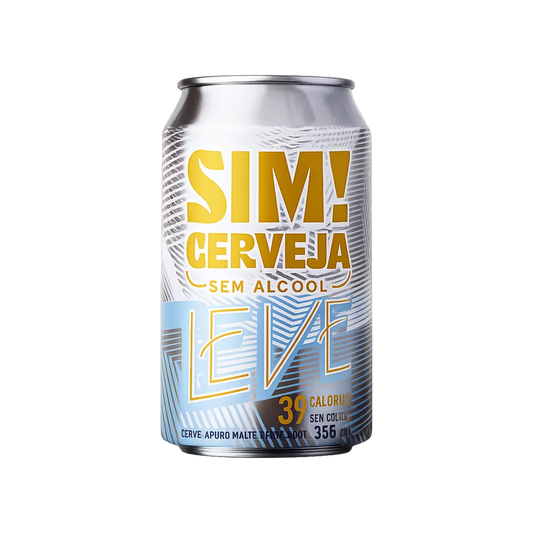 cerveja pilsen leve sim lata de frente