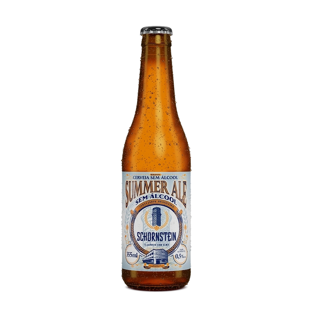 long neck da cerveja sem alcool schornstein summer ale vista de frente