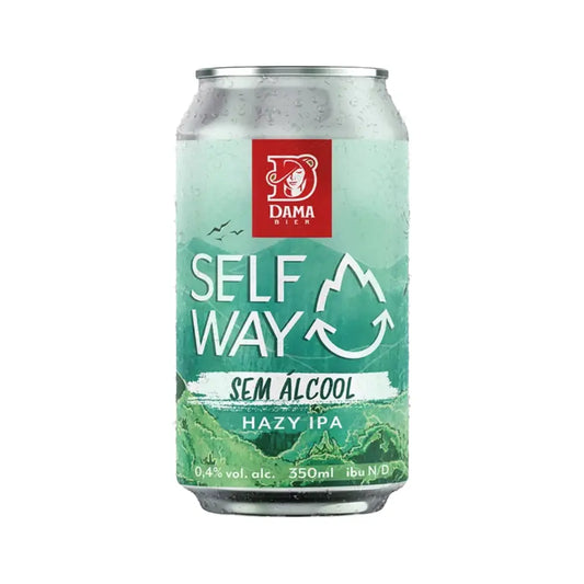 lata de 350ml da cerveja sem alcool selfway hazy ipa