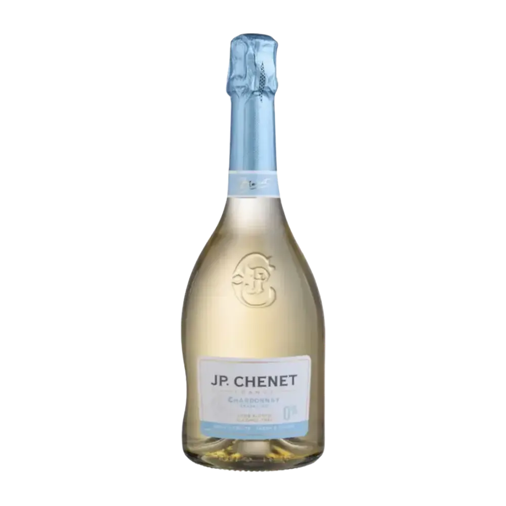 garrafa de espumante sem alcool branco chardonnay da jp chenet