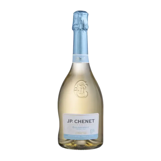 garrafa de espumante sem alcool branco chardonnay da jp chenet
