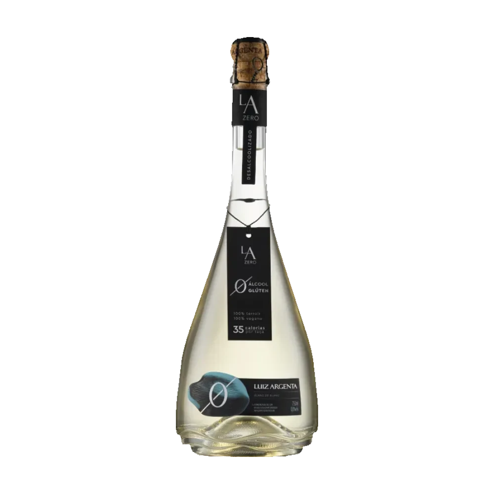 espumante sem alcool luiz argenta garrafa de frente