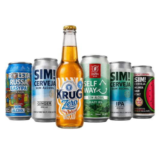 Seleção Cervejas sem álcool Degustação