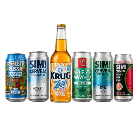 Seleção Cervejas sem álcool Degustação