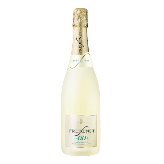 Garrafa de espumante freixenet sem alcool de frente