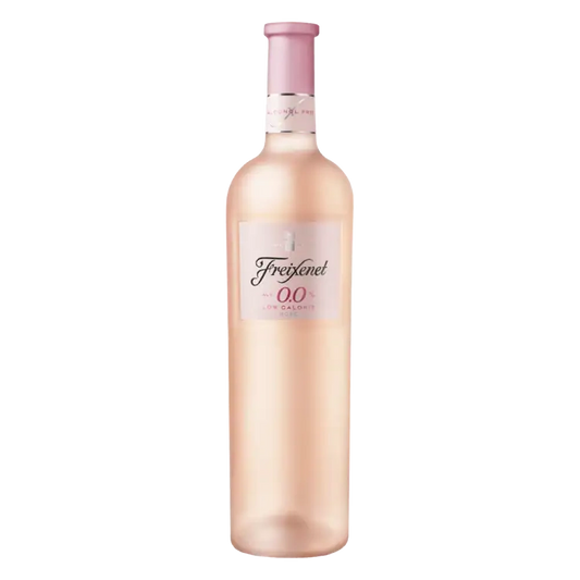 Garrafa vinho rose sem alcool freixenet de frente