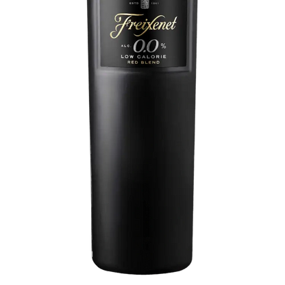 Fundo da garrafa de vinho tinto sem alcool freixenet