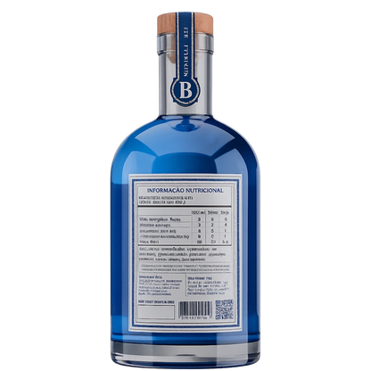 gin sem alcool bothanical rotulo da garrafa