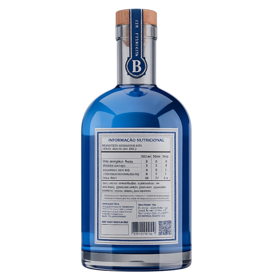 gin sem alcool bothanical rotulo da garrafa
