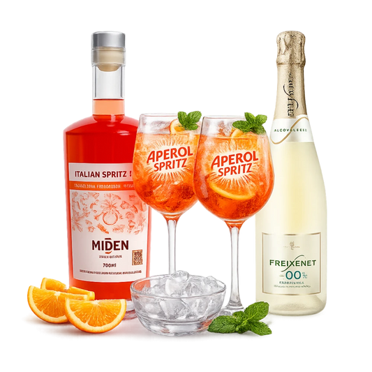kit de mixologia para fazer aperol spritz sem-alcool