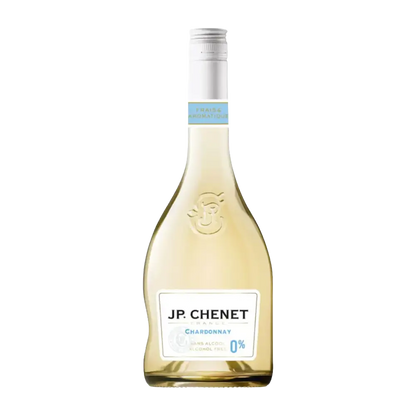 garrafa de vinho sem alcool branco chardonnay da jp chenet
