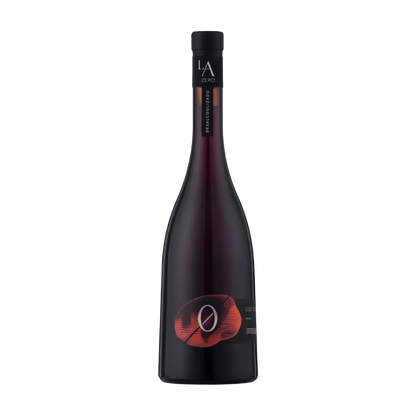vinho sem alcool da marca luiz argenta tinto shiraz visão da garrafa de frente