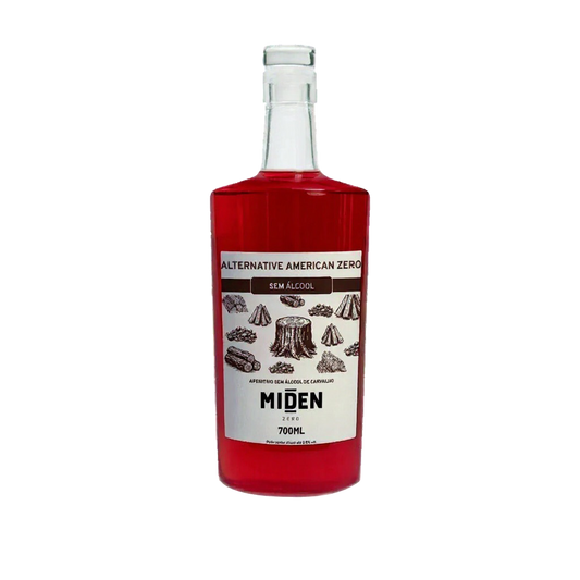 whisky sem alcool miden alternative american zero garrafa frontal