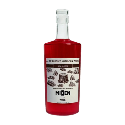 whisky sem alcool miden alternative american zero garrafa frontal